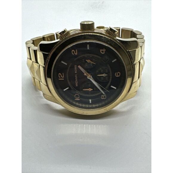 Michael Kors Runway MK5795 Women\'s Gold Stainless Steel Analog Dial Watch JNA796 main image 10